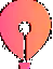 Pink and orange balloon mark for CorelDRAW Go